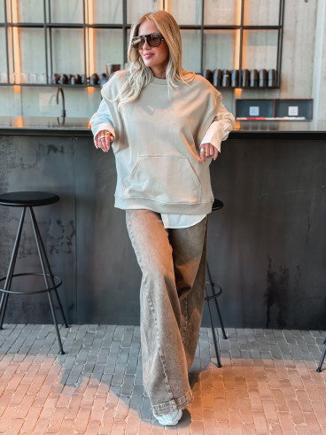 Pull Sans Manches Zélyna - Taupe