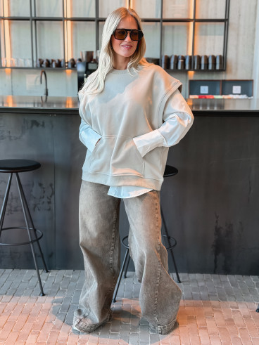 Pull Sans Manches Zélyna - Taupe