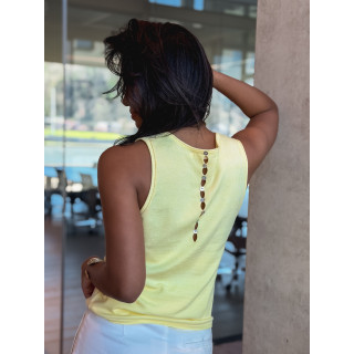 Blouse sans manches Irisia - Jaune