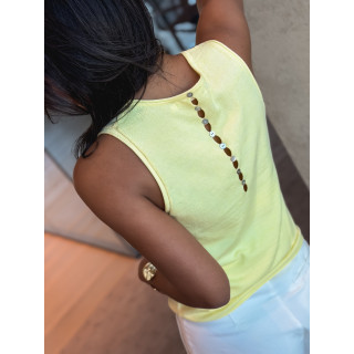 Blouse sans manches Irisia - Jaune