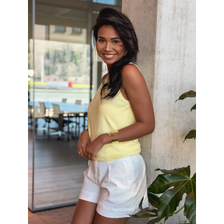 Blouse sans manches Irisia - Jaune