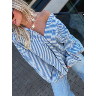 Chemise Lignée Emmy - Bleu