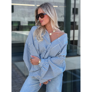 Chemise Lignée Emmy - Bleu