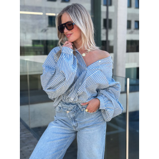 Chemise Lignée Emmy - Bleu