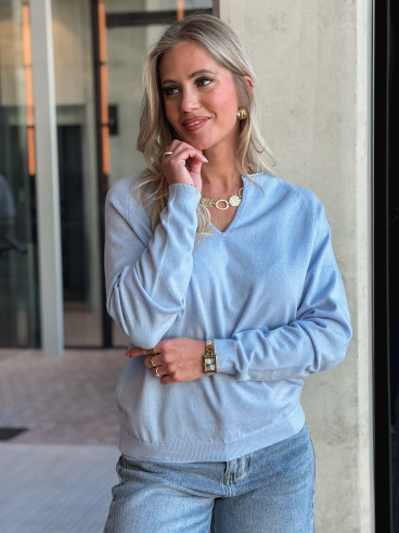 Pull Juliette - Bleu ciel