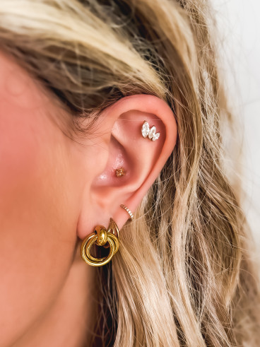 Boucles d'oreilles Garrya - Doré