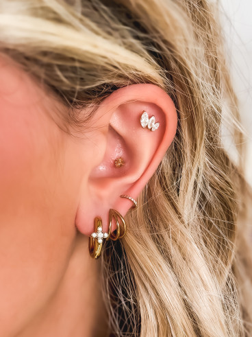 Boucles d'oreilles Lisie - Doré