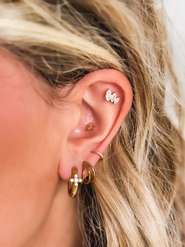 Boucles d'oreilles Lisie - Doré