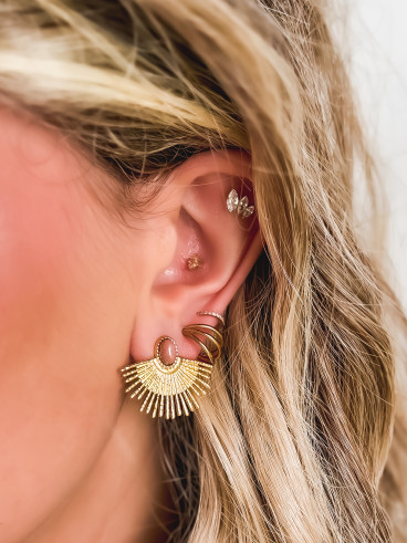 Boucles d'oreilles Nasra - Doré