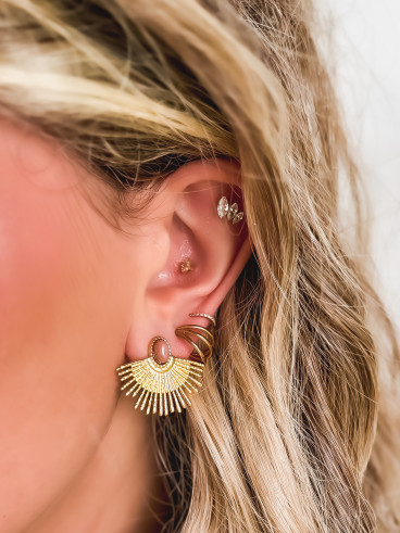 Boucles d'oreilles Nasra - Doré