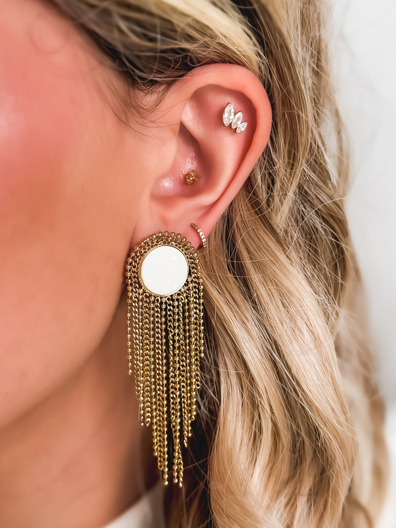 Boucles d'oreilles Pure - Doré