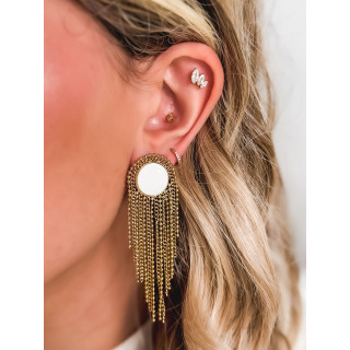 Boucles d'oreilles Pure - Doré