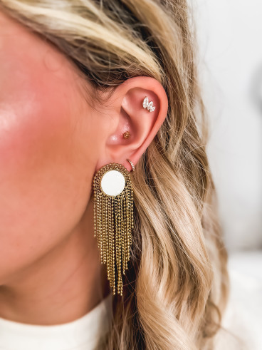 Boucles d'oreilles Pure - Doré