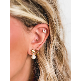 Boucles d'oreilles Pavonie - Doré