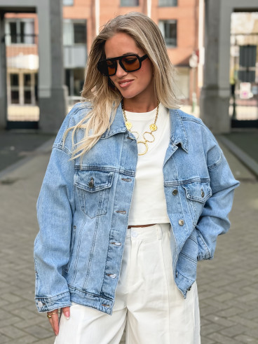 Veste en jeans Bianca - Bleu