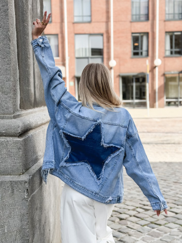 Veste en jeans Bianca - Bleu