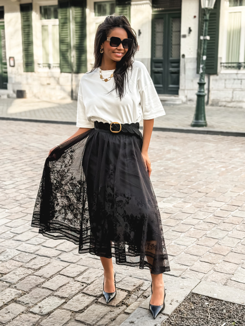 Jupe longue Dorothé - Noir