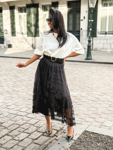 Jupe longue Dorothé - Noir