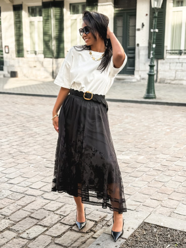 Jupe longue Dorothé - Noir