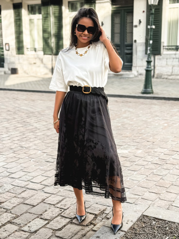 Jupe longue Dorothé - Noir