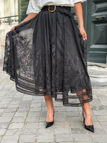 Jupe longue Dorothé - Noir