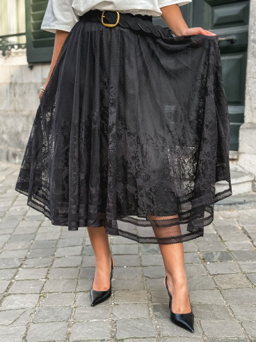 Jupe longue Dorothé - Noir