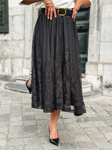 Jupe longue Dorothé - Noir