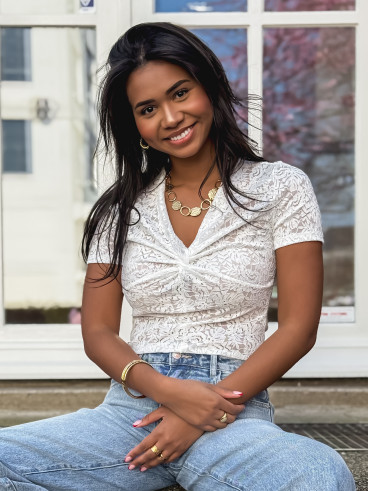 Body en dentelle Mathilda - Blanc