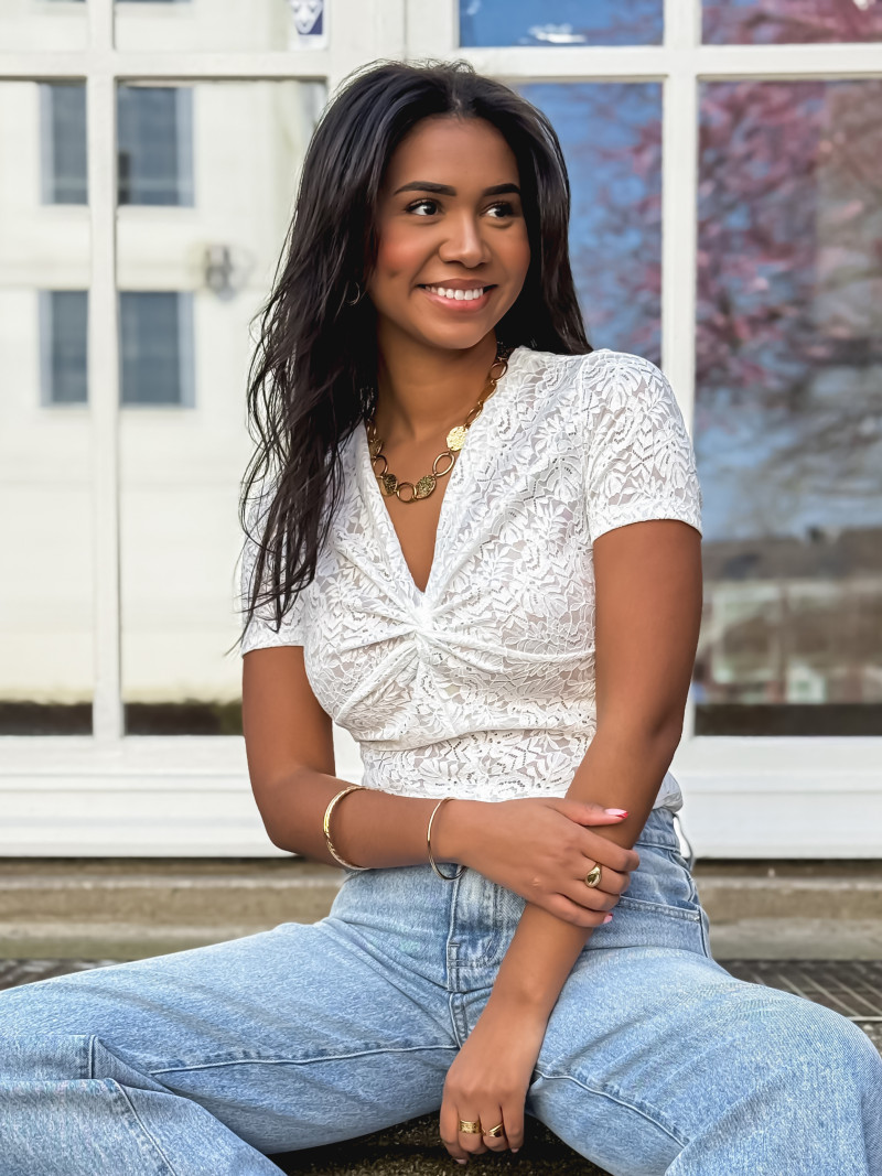 Body en dentelle Mathilda - Blanc