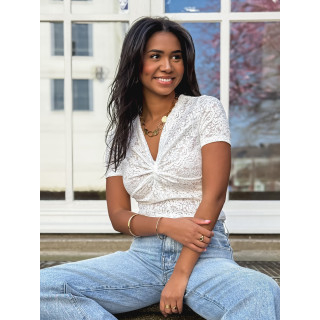 Body en dentelle Mathilda - Blanc