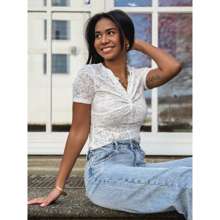 Body en dentelle Mathilda - Blanc