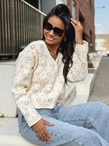 Gilet Onéllia - Ecru