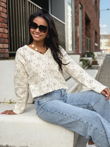 Gilet Onéllia - Ecru