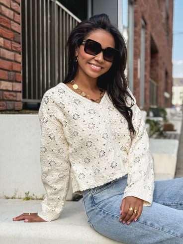 Gilet Onéllia - Ecru