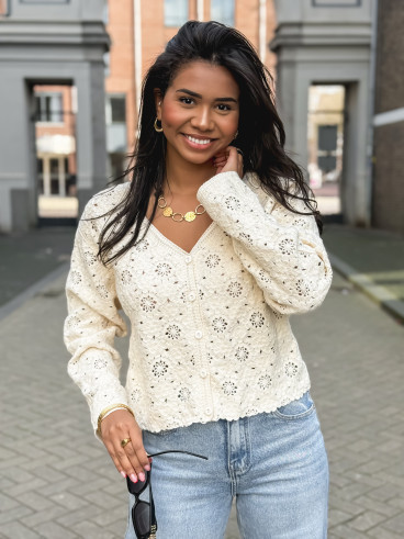 Gilet Onéllia - Ecru