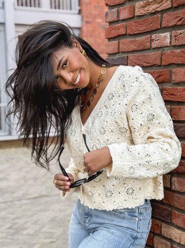 Gilet Onéllia - Ecru