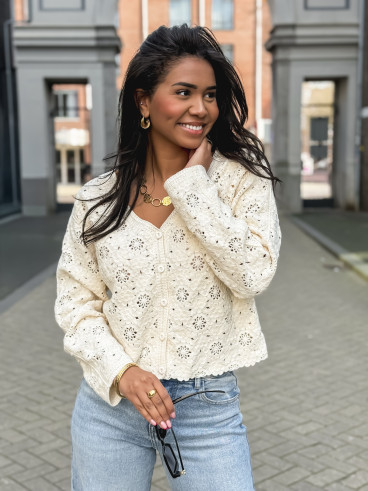 Gilet Onéllia - Ecru