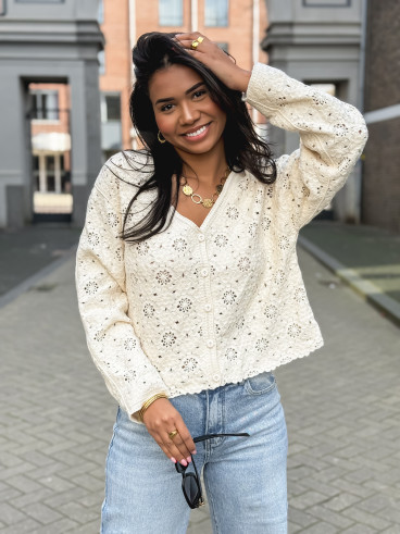 Gilet Onéllia - Ecru