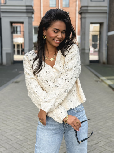 Gilet Onéllia - Ecru