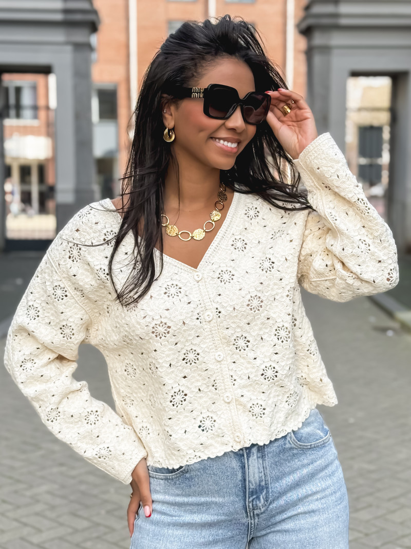 Gilet Onéllia - Ecru Gilet Onéllia - Ecru