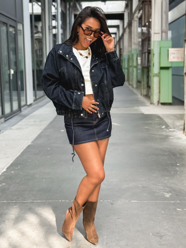 Veste en jeans Maïssa - Bleu foncé