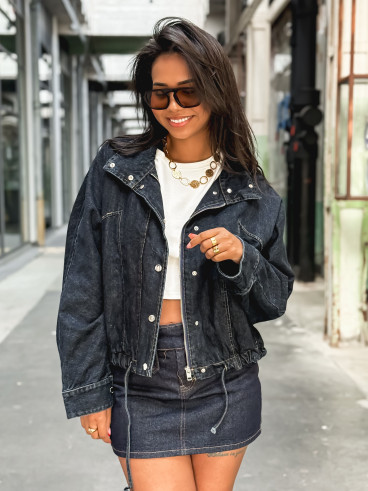 Veste en jeans Maïssa - Bleu foncé