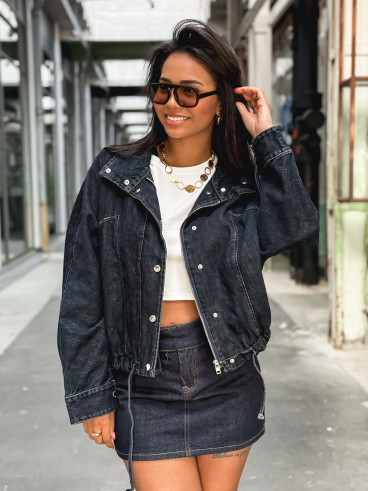 Veste en jeans Maïssa - Bleu foncé