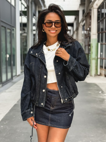 Veste en jeans Maïssa - Bleu foncé