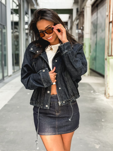 Veste en jeans Maïssa - Bleu foncé