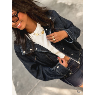 Veste en jeans Maïssa - Bleu foncé