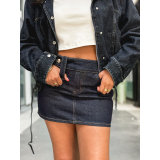 Jupe courte Naomi - Bleu foncé