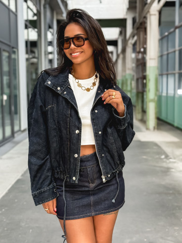 Jupe courte Naomi - Bleu foncé