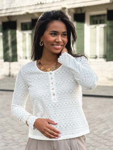 Blouse Elvira - Blanc