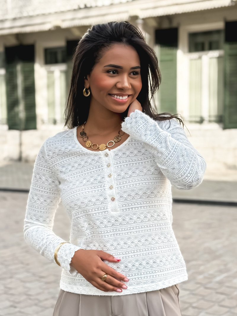Blouse Elvira - Blanc